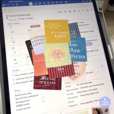 Planhare mindful quote stickers in action